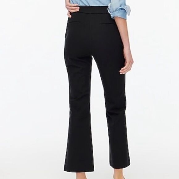 J.Crew‎ Kelsey Kickout Pant Cotton Flare Pant Black Sz6T NWT IN PACKAGING - Picture 2 of 6